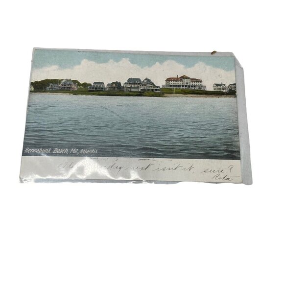 Kennebunk Beach ME Maine Atlantis Houses Vintage c1907 Postcard - Picture 1 of 2